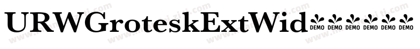URWGroteskExtWid字体转换