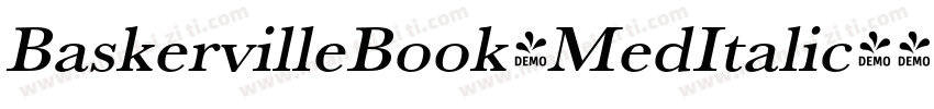 BaskervilleBook-MedItalic字体转换