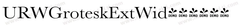 URWGroteskExtWid字体转换
