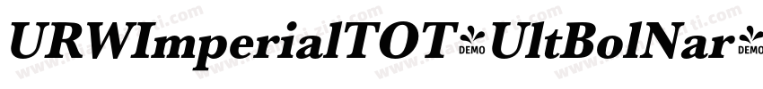 URWImperialTOT-UltBolNar字体转换