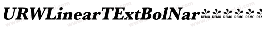 URWLinearTExtBolNar字体转换
