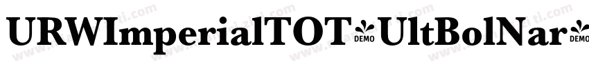 URWImperialTOT-UltBolNar字体转换