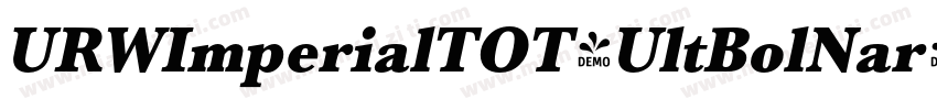 URWImperialTOT-UltBolNar字体转换