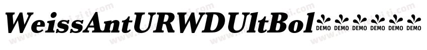 WeissAntURWDUltBol字体转换