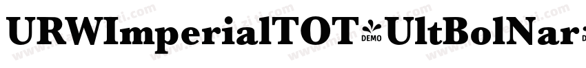 URWImperialTOT-UltBolNar字体转换