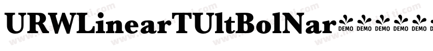 URWLinearTUltBolNar字体转换