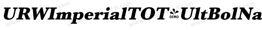 URWImperialTOT-UltBolNar字体转换