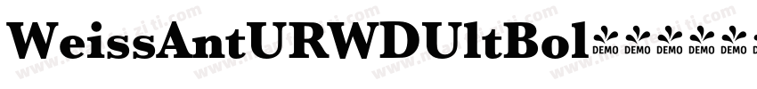 WeissAntURWDUltBol字体转换