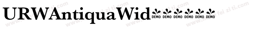 URWAntiquaWid字体转换