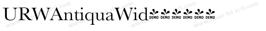 URWAntiquaWid字体转换
