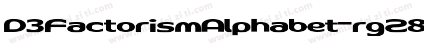 D3FactorismAlphabet-rgZ8字体转换
