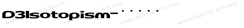 D3Isotopism字体转换