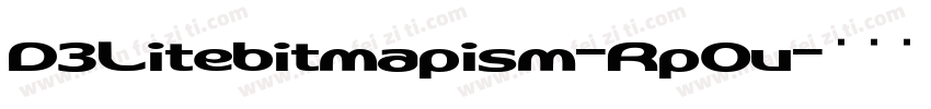 D3Litebitmapism-RpOv字体转换