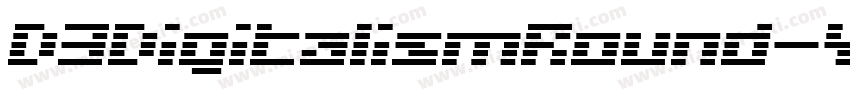 D3DigitalismRound-YzRy字体转换