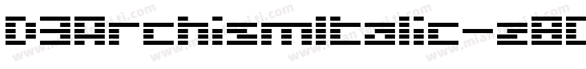 D3ArchismItalic-z8Da字体转换