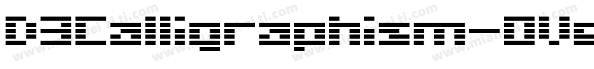 D3Calligraphism-OVe8字体转换