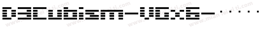 D3Cubism-VGx6字体转换