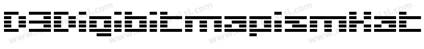D3DigibitmapismKatakana-X3lj字体转换