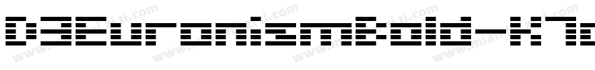 D3EuronismBold-K7oA字体转换