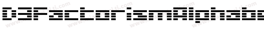 D3FactorismAlphabet-rgZ8字体转换