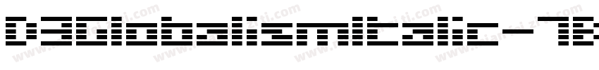 D3GlobalismItalic-7BlR字体转换