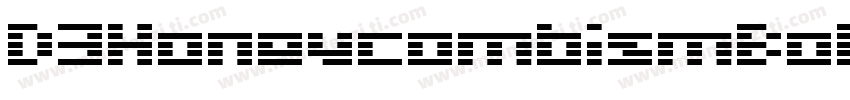 D3HoneycombismBold-w1nP字体转换