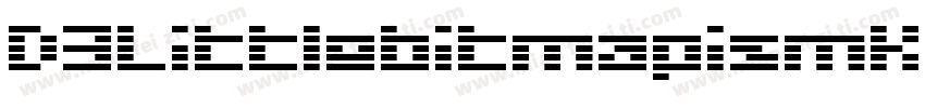 D3LittlebitmapismKatakana-JRo7字体转换
