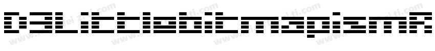 D3LittlebitmapismRound-GOLm字体转换