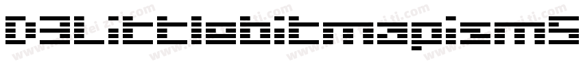 D3LittlebitmapismSuquare-jEol字体转换
