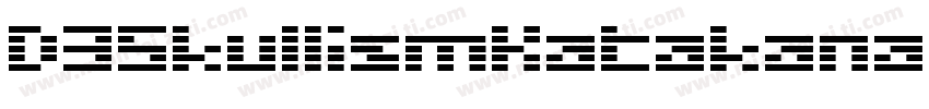 D3SkullismKatakana-PKax字体转换