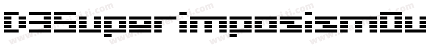 D3SuperimposismOutline-nR01字体转换