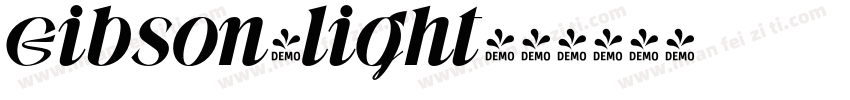 Gibson-light字体转换