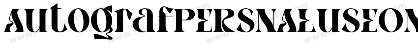 AutografPERSNALUSEON字体转换