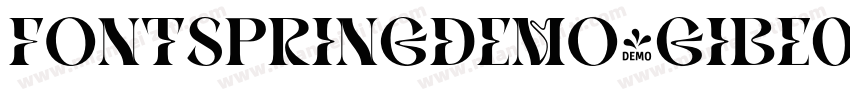 FONTSPRINGDEMO-GIBEonExtraBoldSEReg字体转换