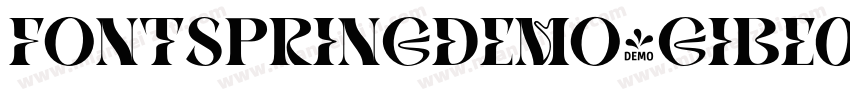 FONTSPRINGDEMO-GIBEonExtraBoldSEReg字体转换
