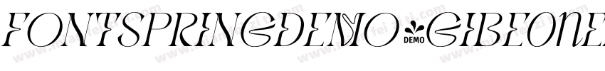 FONTSPRINGDEMO-GIBEonExtraBoldSEReg字体转换