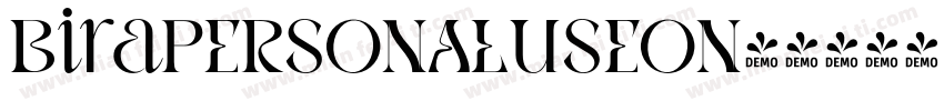BiraPERSONALUSEON字体转换