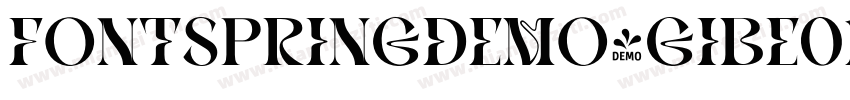 FONTSPRINGDEMO-GIBEonExtraBoldSEReg字体转换