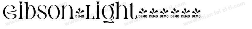 Gibson-light字体转换