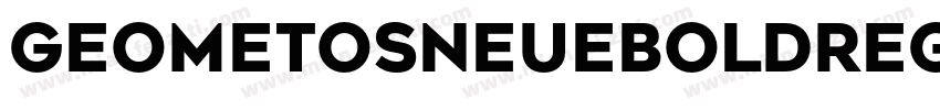GeometosNeueBoldRegu字体转换