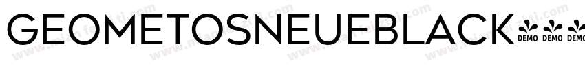 GeometosNeueBlack字体转换