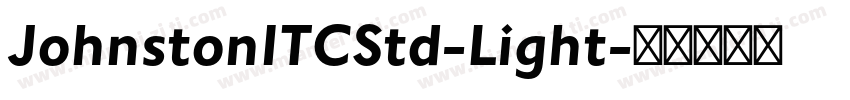 JohnstonITCStd-Light字体转换