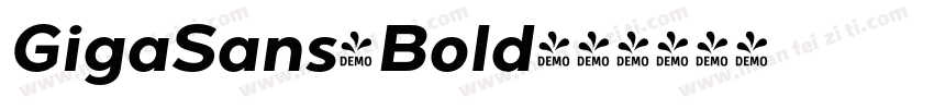 GigaSans-Bold字体转换
