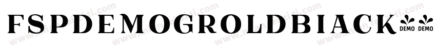 fspdemogroldbiack字体转换