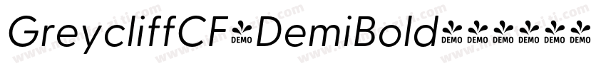 GreycliffCF-DemiBold字体转换