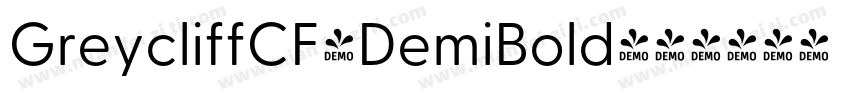 GreycliffCF-DemiBold字体转换