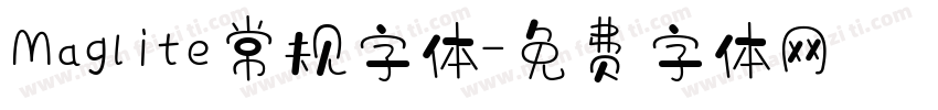 Maglite常规字体字体转换