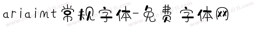 ariaimt常规字体字体转换