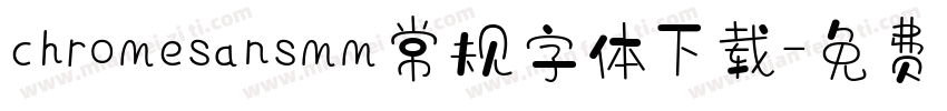 chromesansmm常规字体下载字体转换