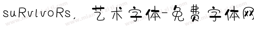 suRvlvoRs，艺术字体字体转换